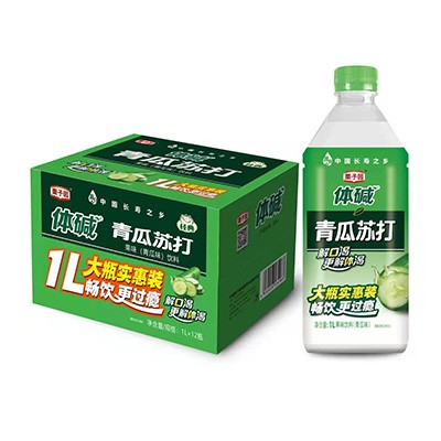 體堿青瓜蘇打水1L
