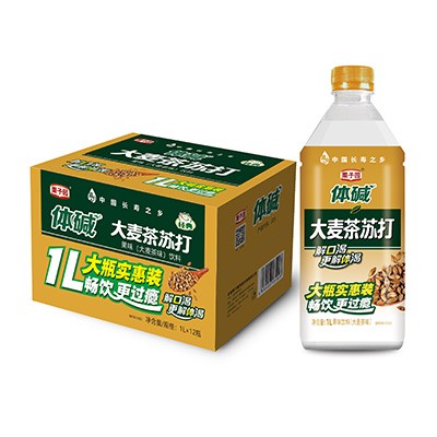 體堿大麥茶蘇打水1L